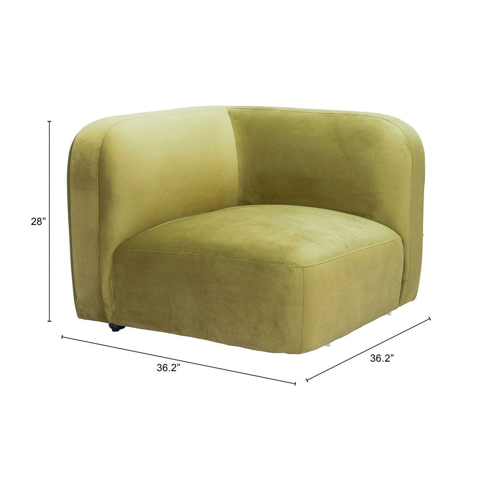 BIAK CORNER CHAIR GREEN