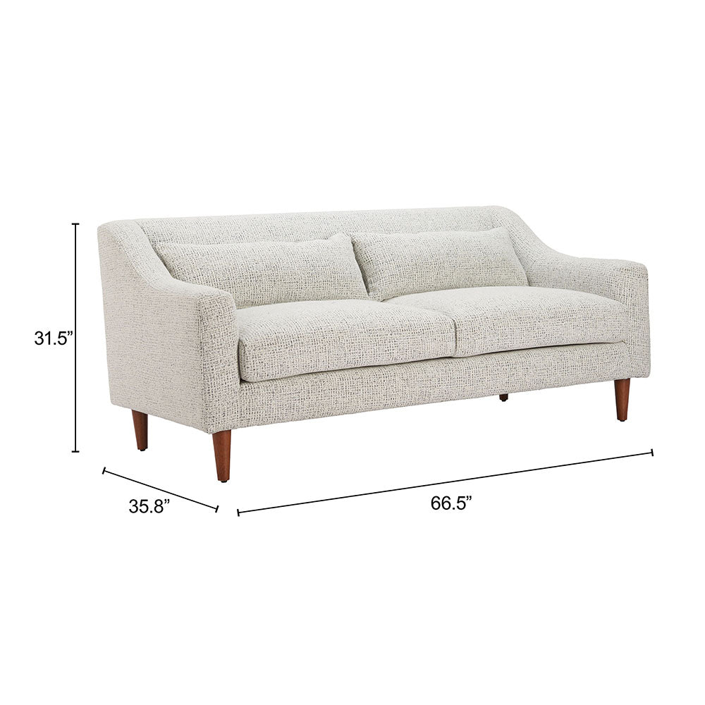 KOSELI LOVESEAT PEWTER GRAY