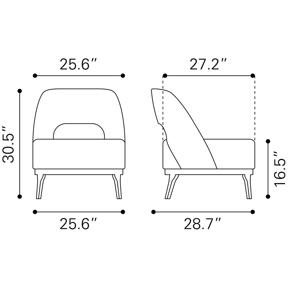 MISTLEY ACCENT CHAIR BROWN