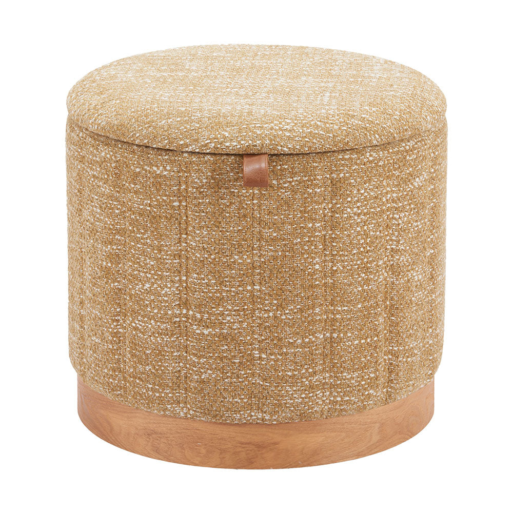 FIJE STORAGE OTTOMAN OAT YELLOW