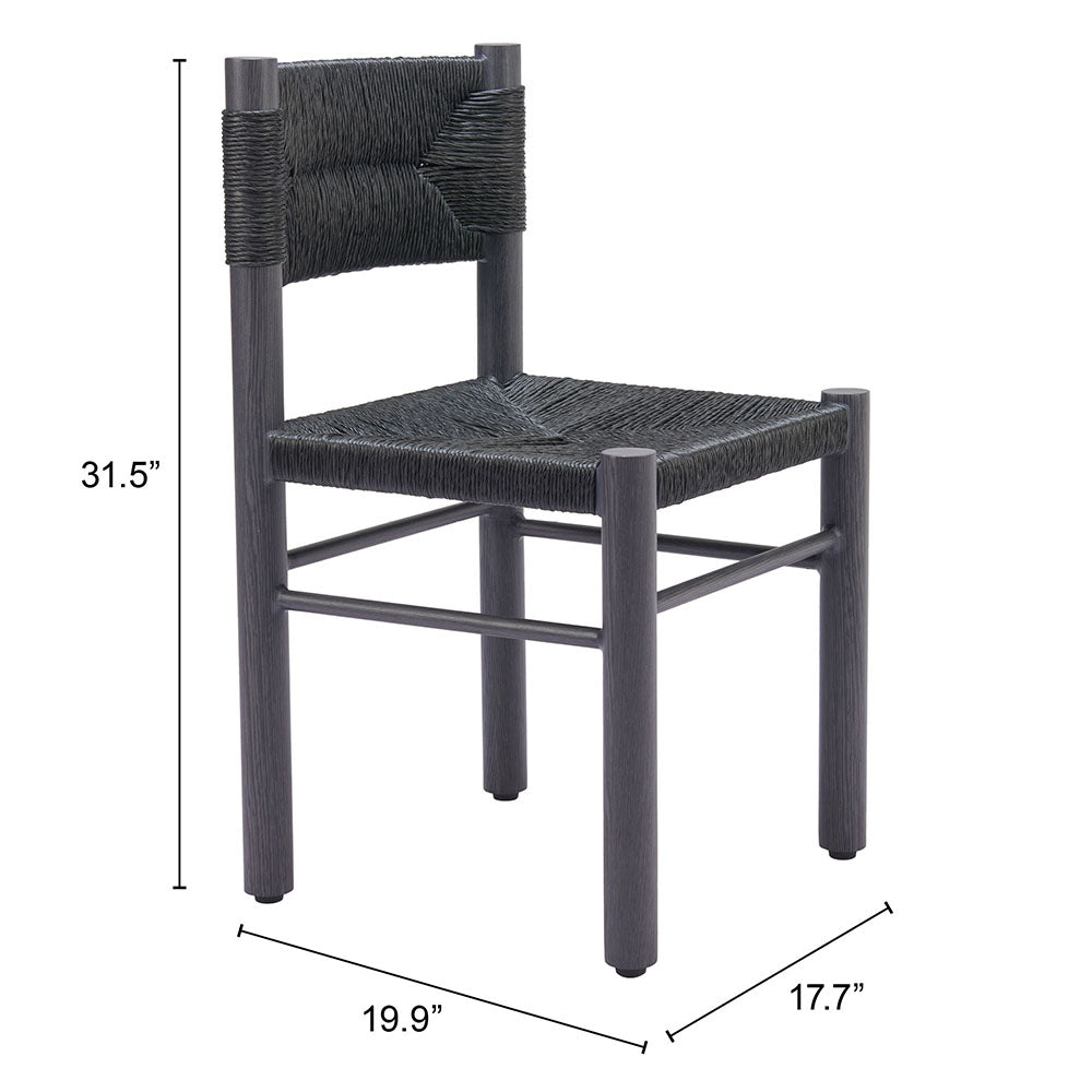ISKA DINING CHAIR BLACK