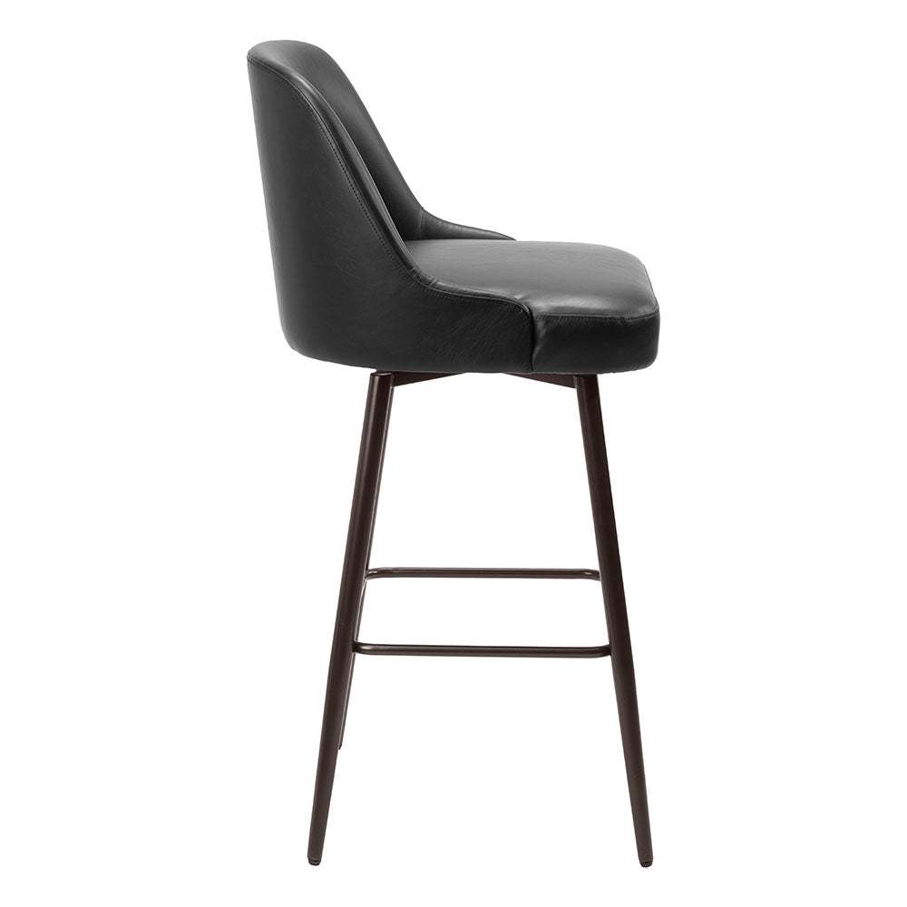 KEPPEL SWIVEL BARSTOOL BLACK & BRONZE