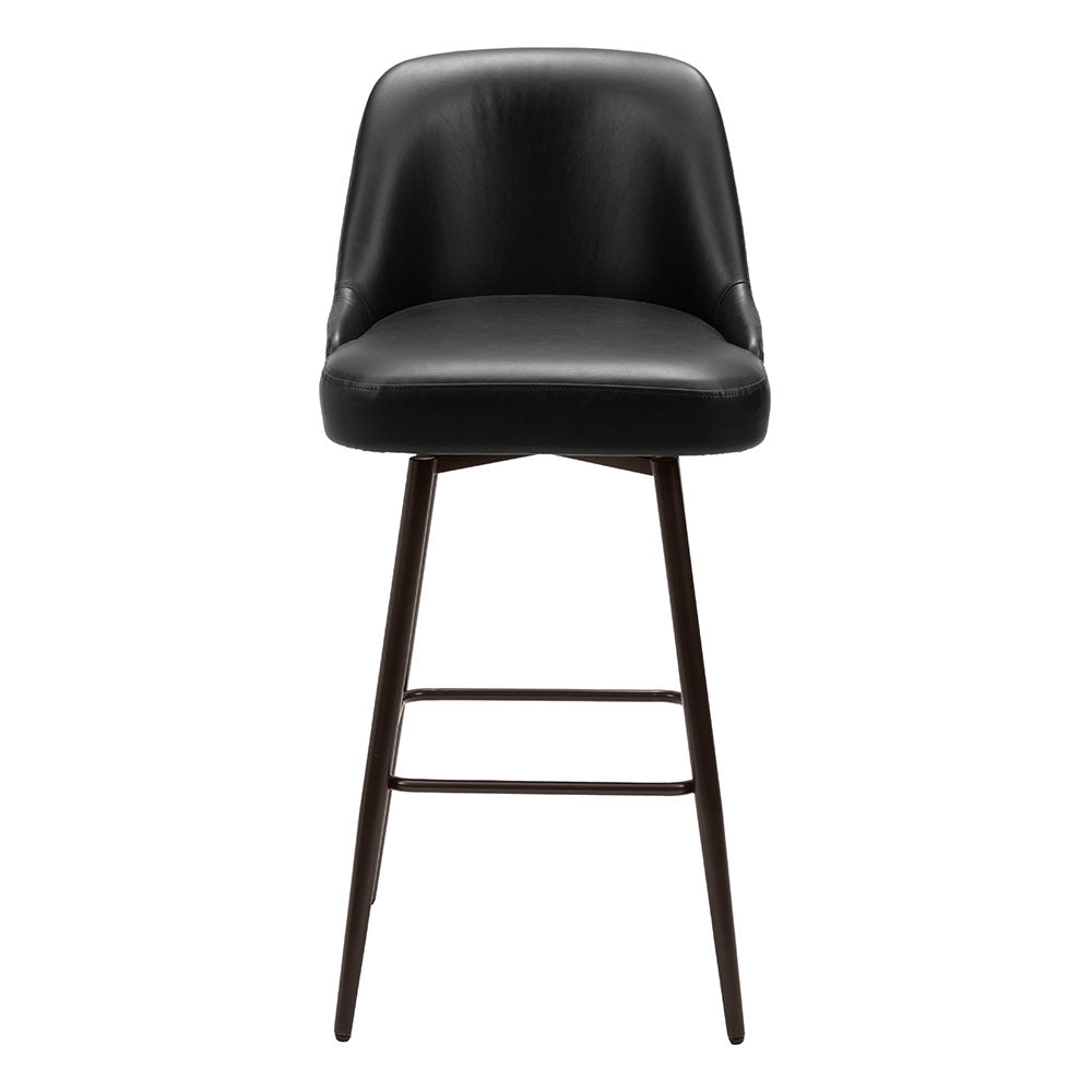 KEPPEL SWIVEL BARSTOOL BLACK & BRONZE