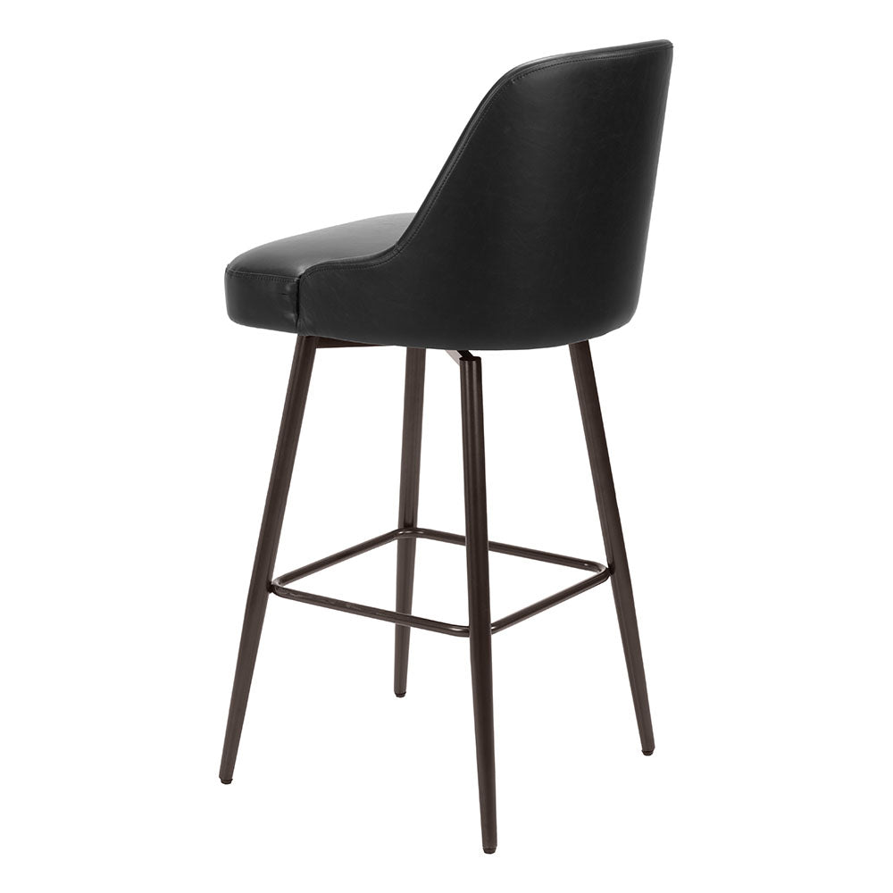 KEPPEL SWIVEL BARSTOOL BLACK & BRONZE