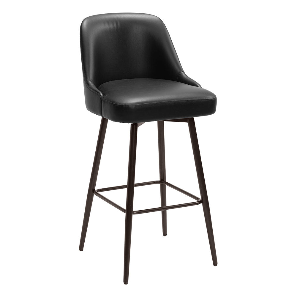 KEPPEL SWIVEL BARSTOOL BLACK & BRONZE