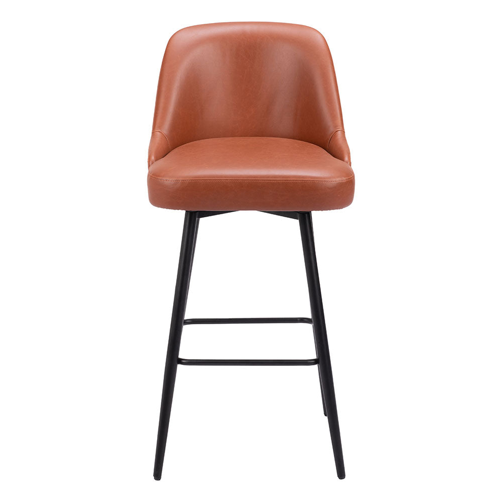 KEPPEL SWIVEL BARSTOOL BROWN