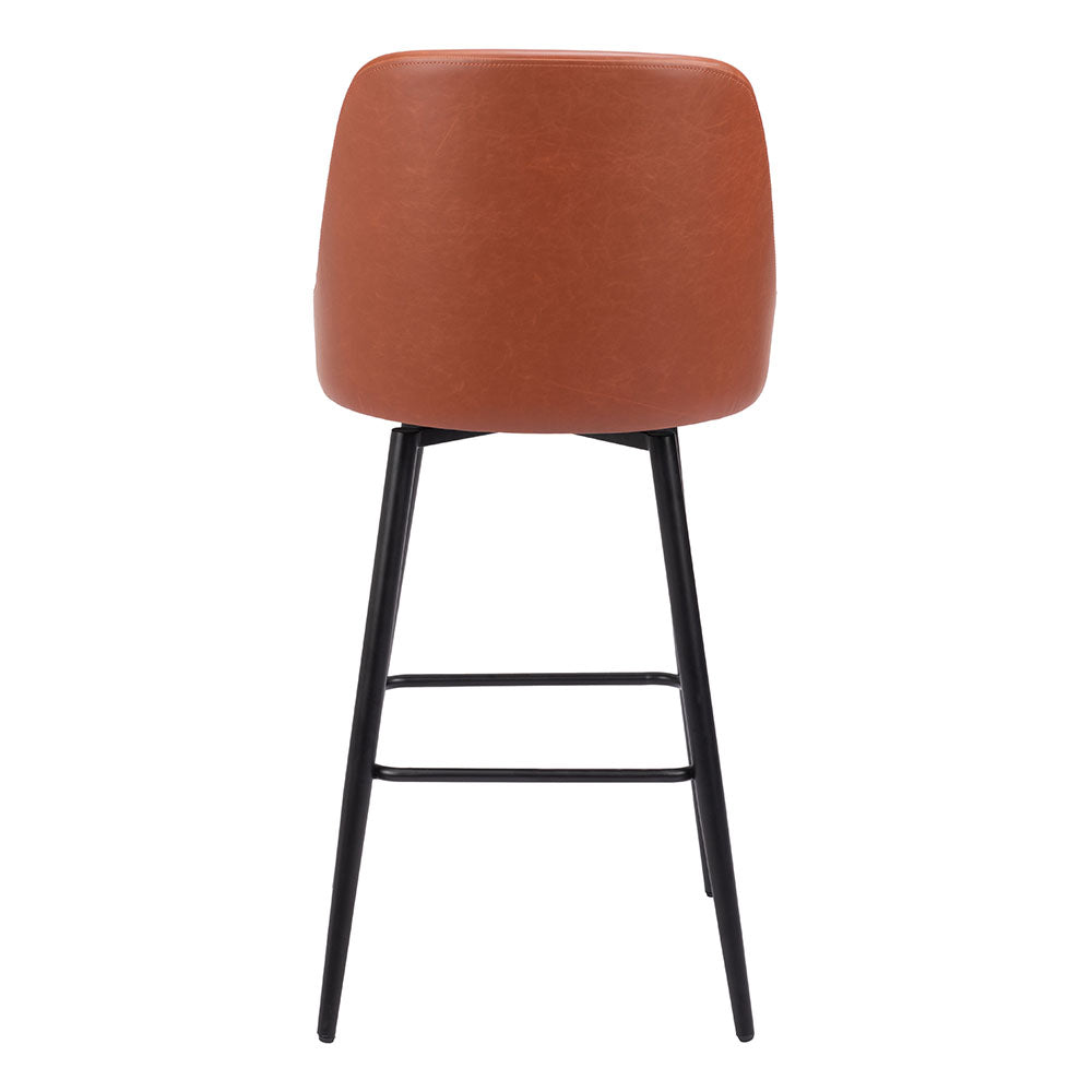 KEPPEL SWIVEL BARSTOOL BROWN