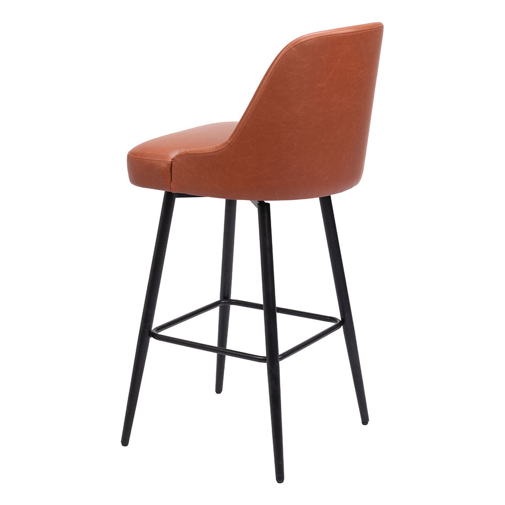 KEPPEL SWIVEL BARSTOOL BROWN