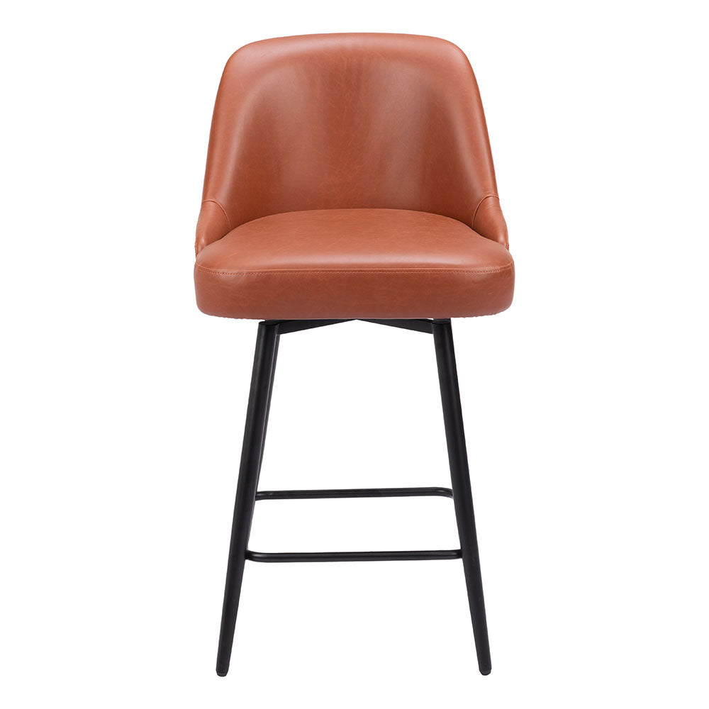 KEPPEL SWIVEL COUNTER STOOL BROWN