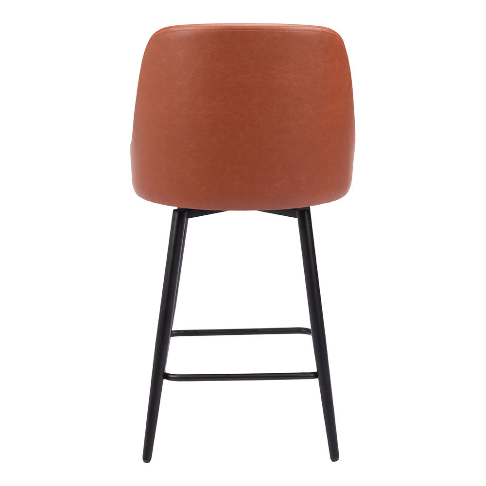 KEPPEL SWIVEL COUNTER STOOL BROWN