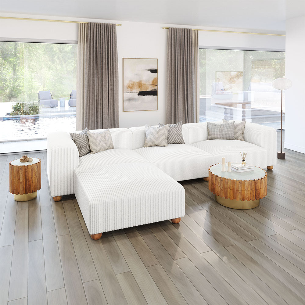 TAYTE OTTOMAN WHITE