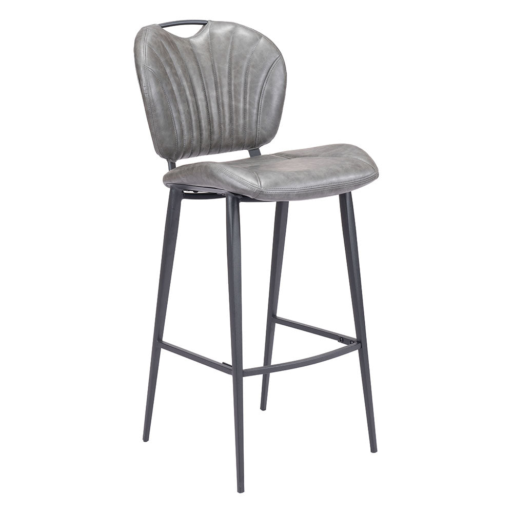 TERRENCE BARSTOOL VINTAGE GRAY