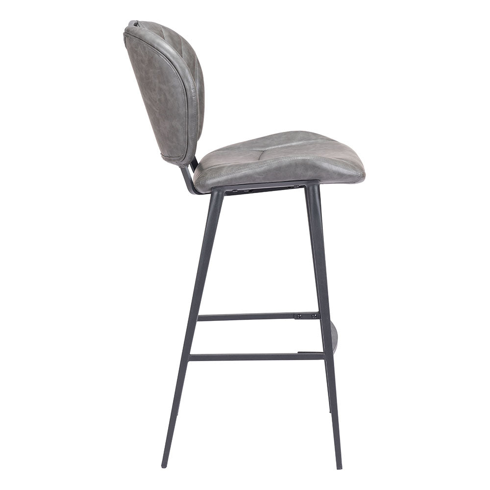 TERRENCE BARSTOOL VINTAGE GRAY