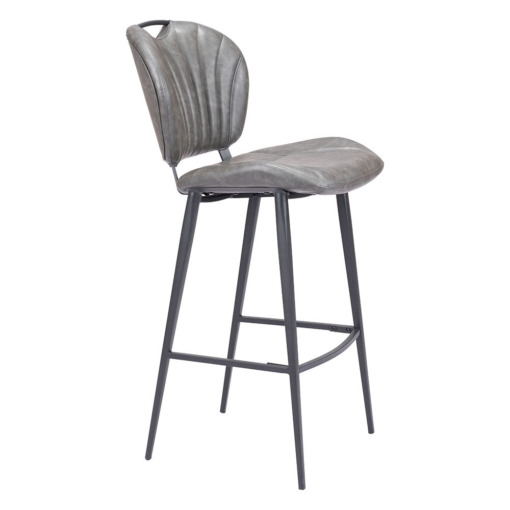 TERRENCE BARSTOOL VINTAGE GRAY
