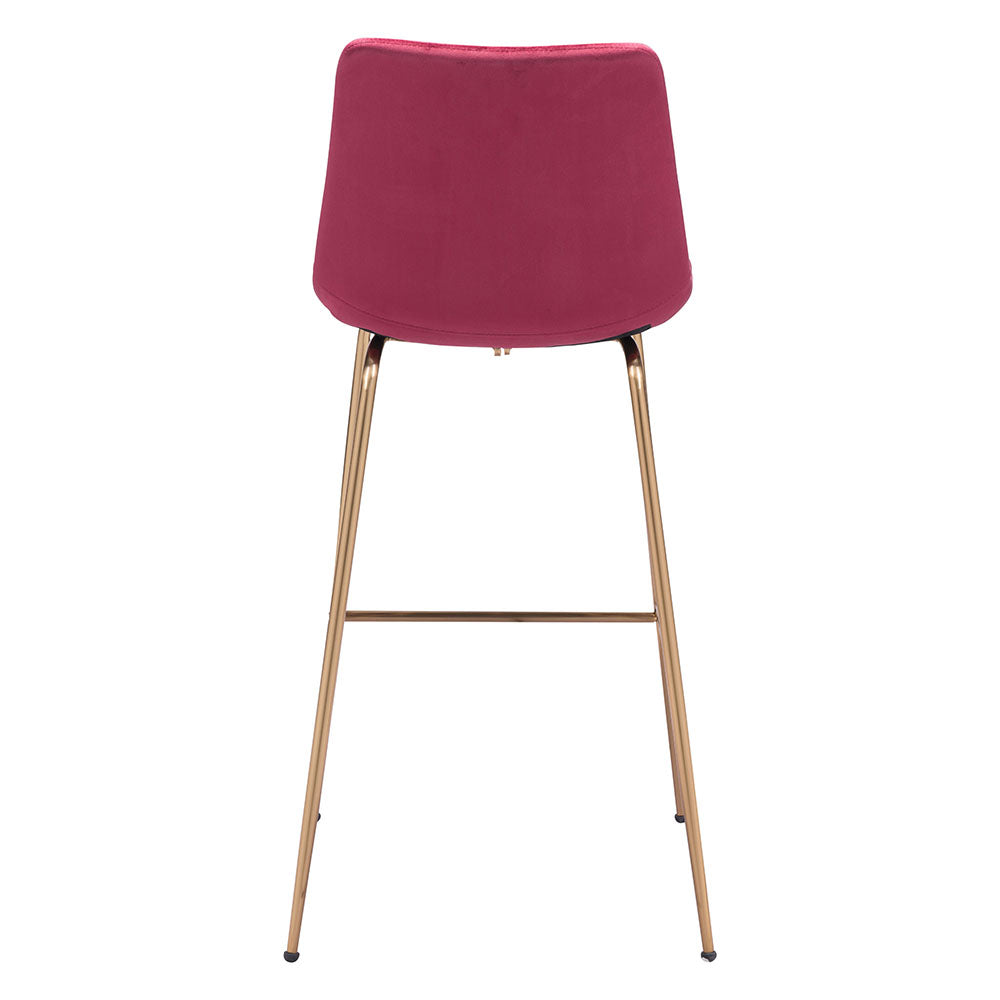 TONY BARSTOOL RED & GOLD