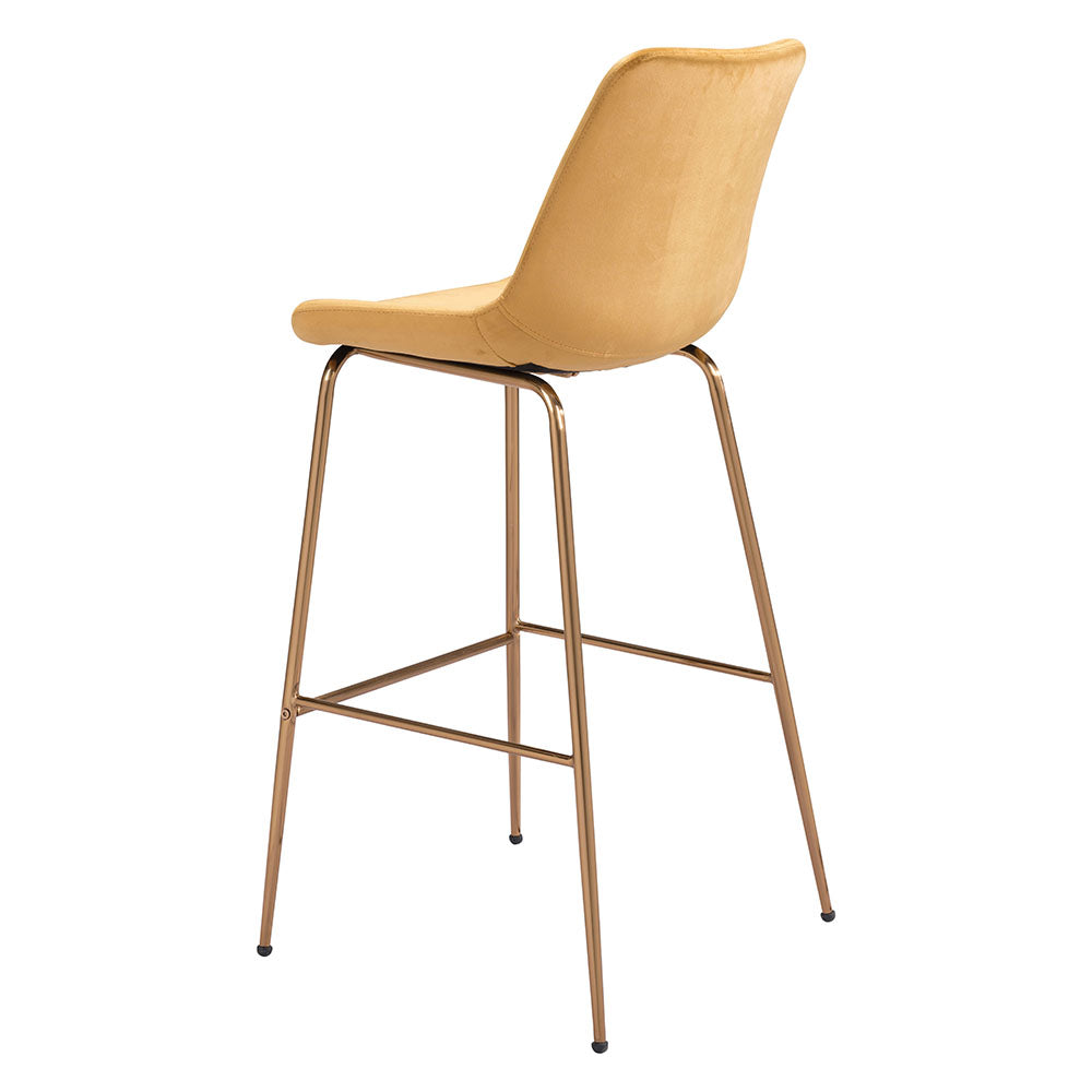 TONY BARSTOOL YELLOW & GOLD