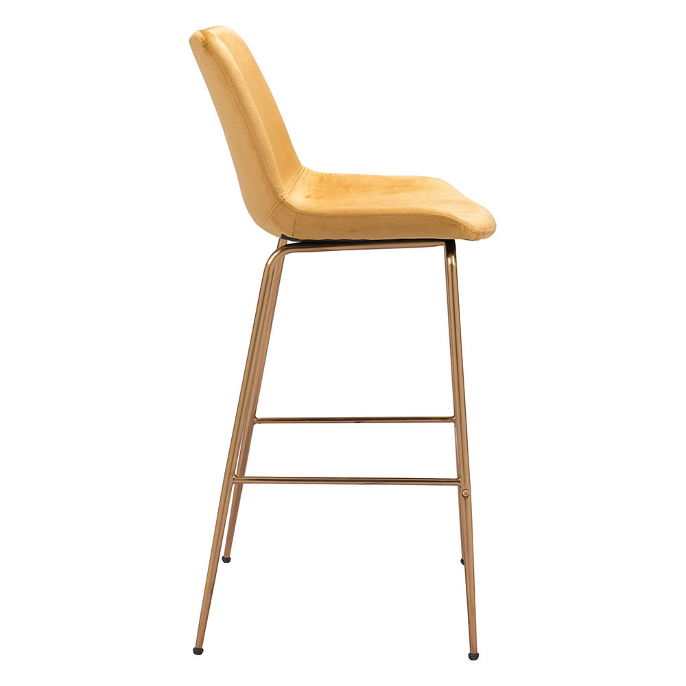 TONY BARSTOOL YELLOW & GOLD