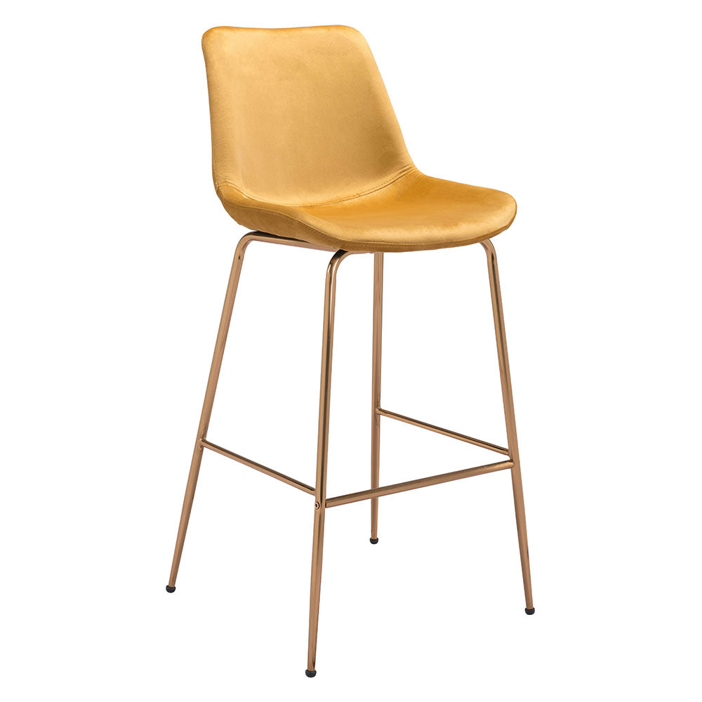 TONY BARSTOOL YELLOW & GOLD