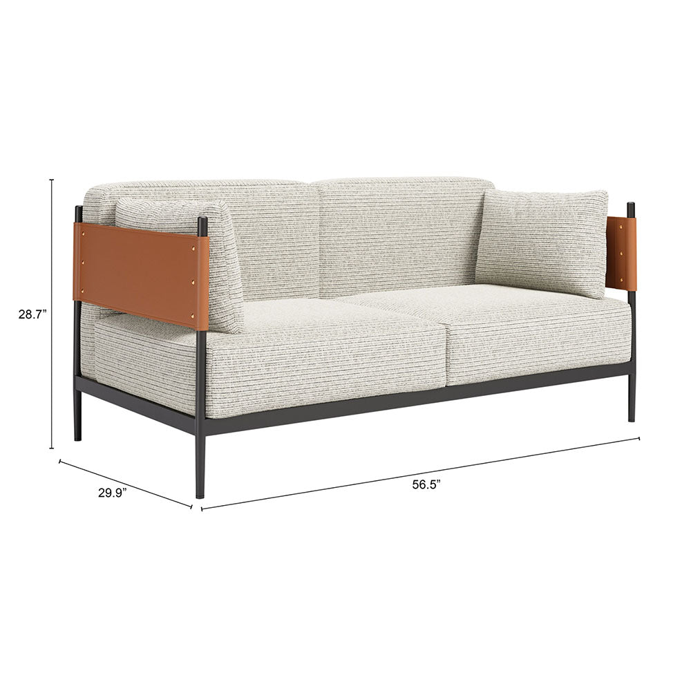 STIRBE LOVESEAT GRAY