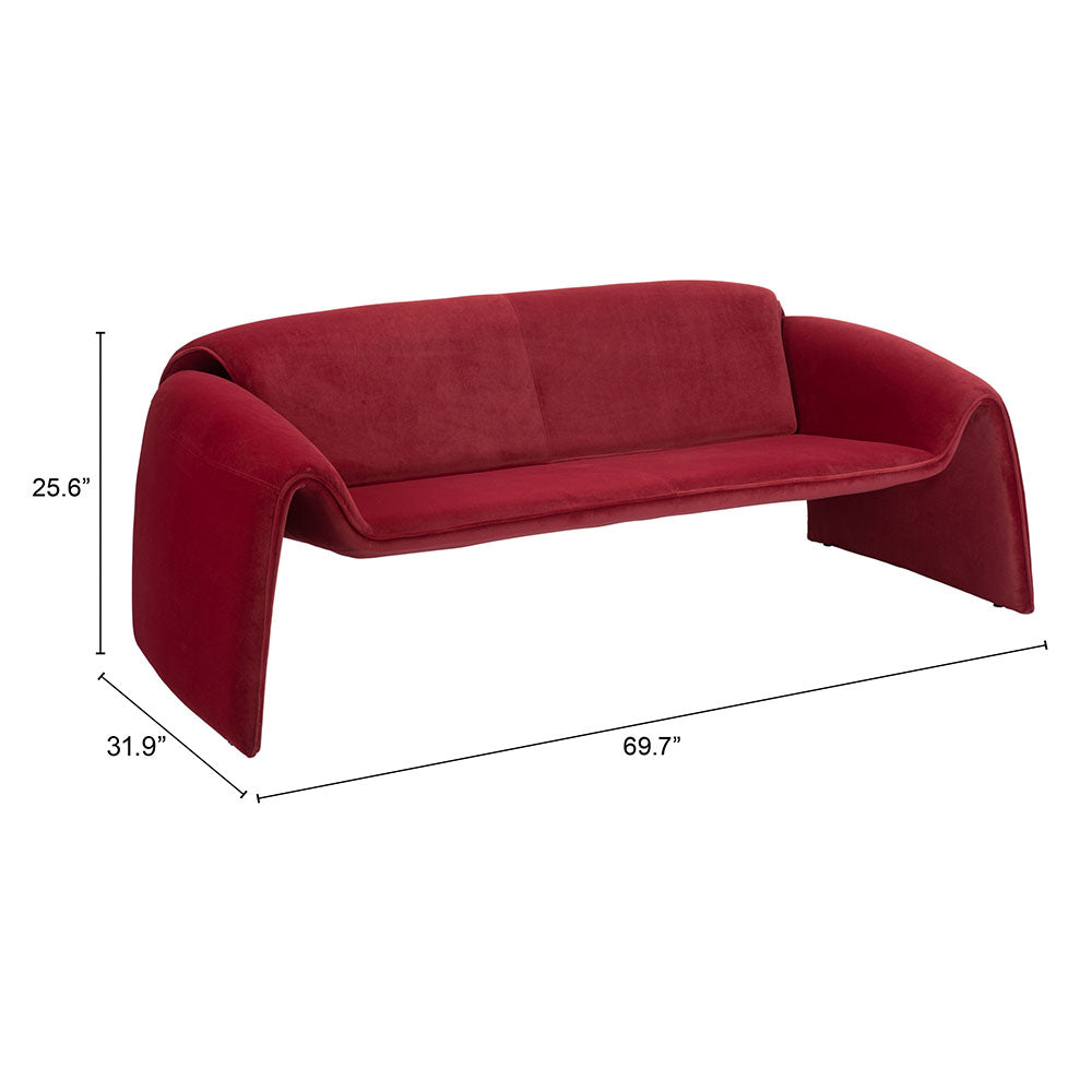 HORTEN SOFA RED