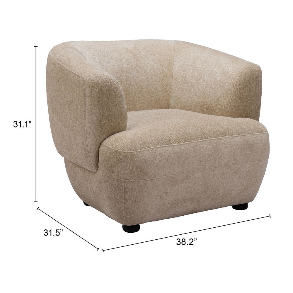 BEKKER ACCENT CHAIR GOLDEN BEIGE