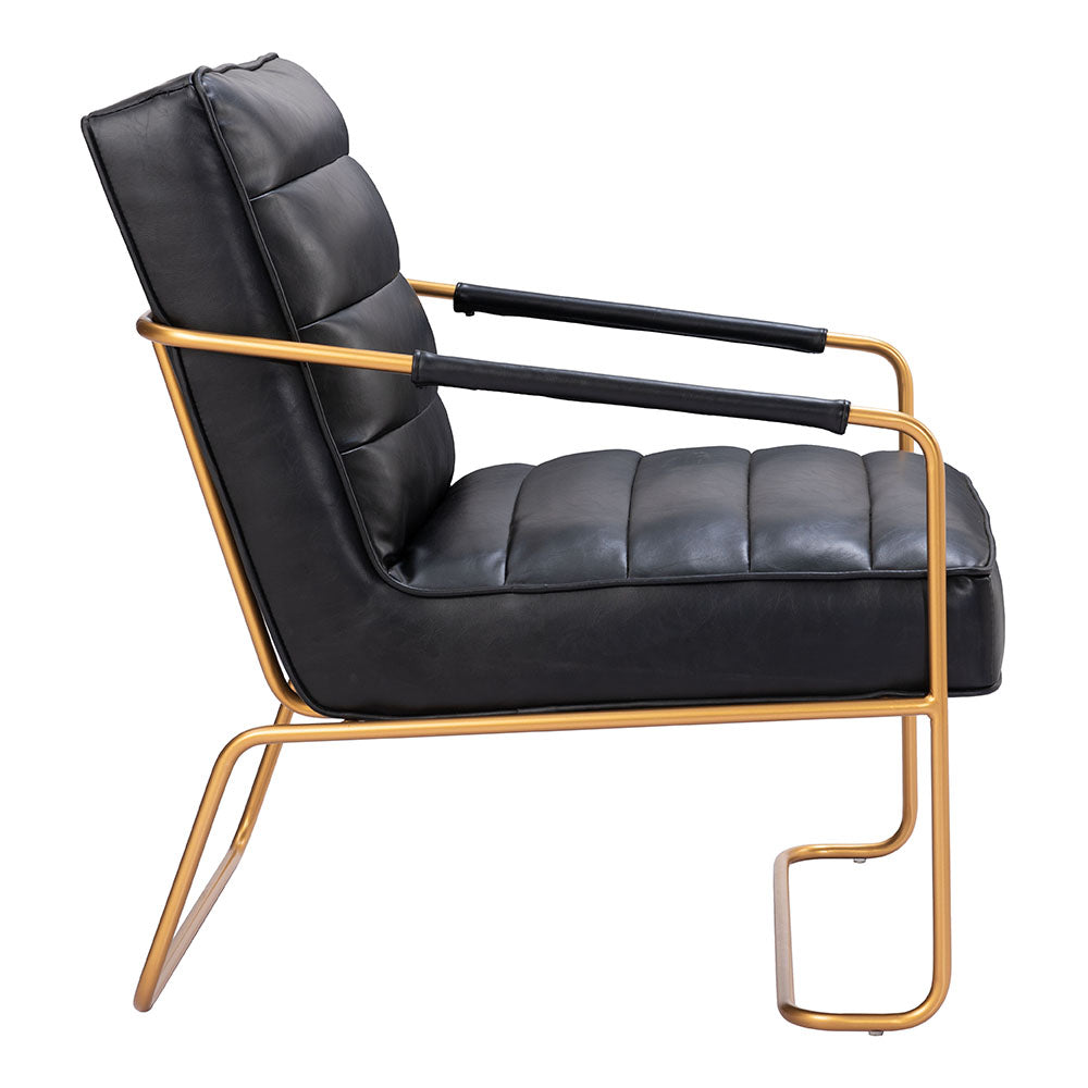 DALLAS ACCENT CHAIR VINTAGE BLACK