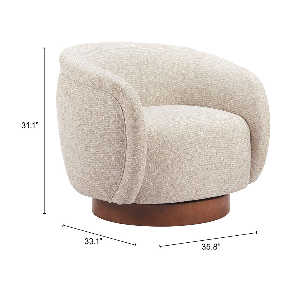 VINTA SWIVEL CHAIR BEIGE