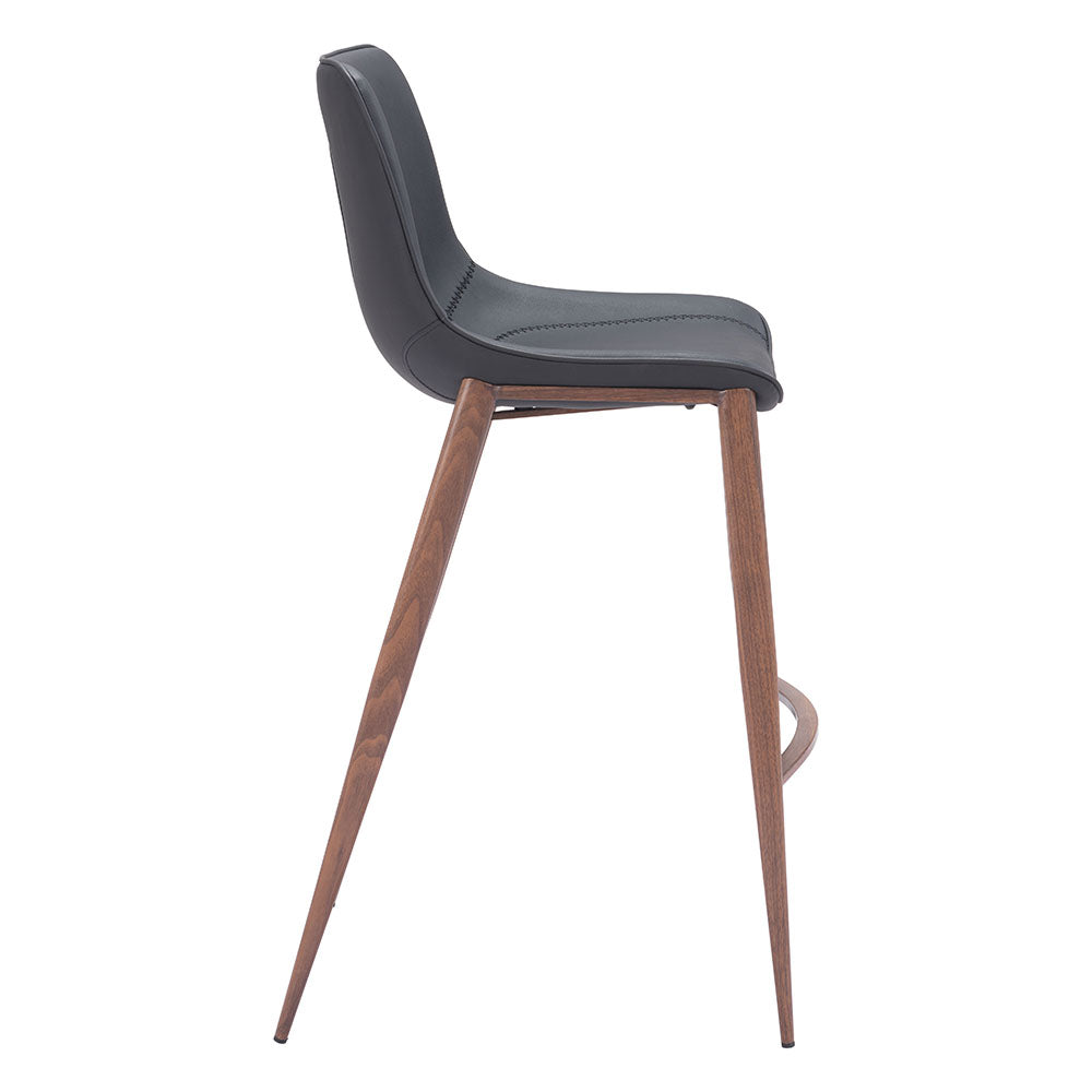 MAGNUS BARSTOOL BLACK & WALNUT