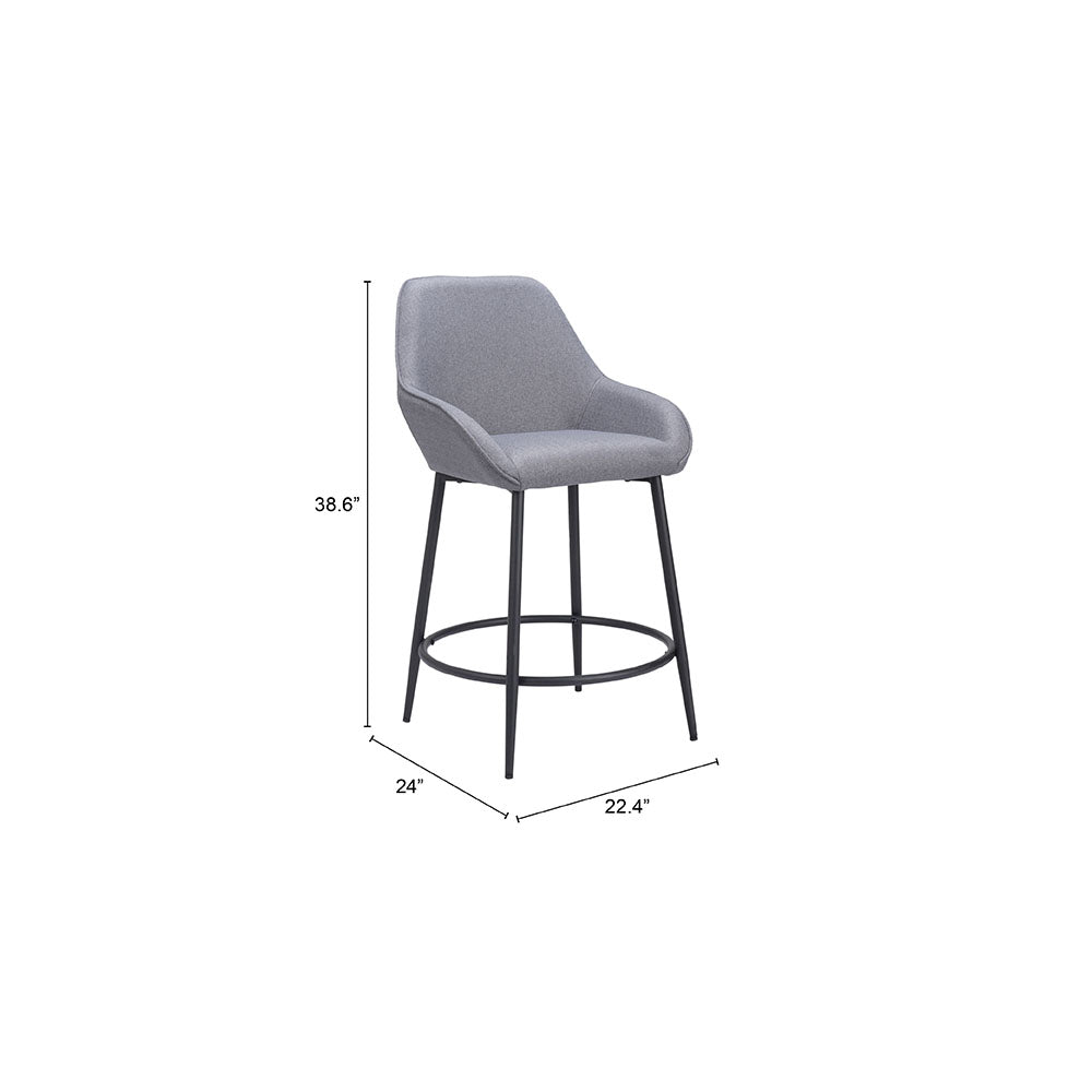 VILA COUNTER STOOL GRAY