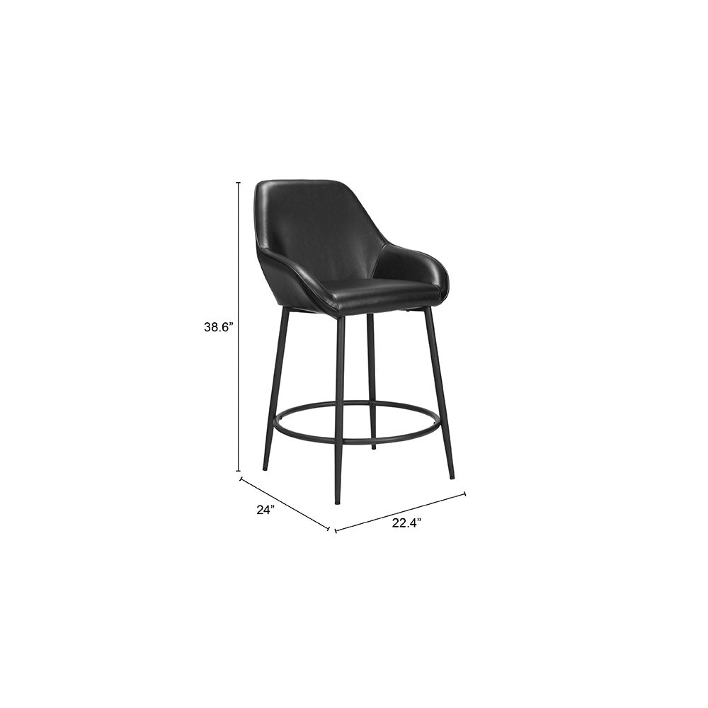 VILA COUNTER STOOL BLACK