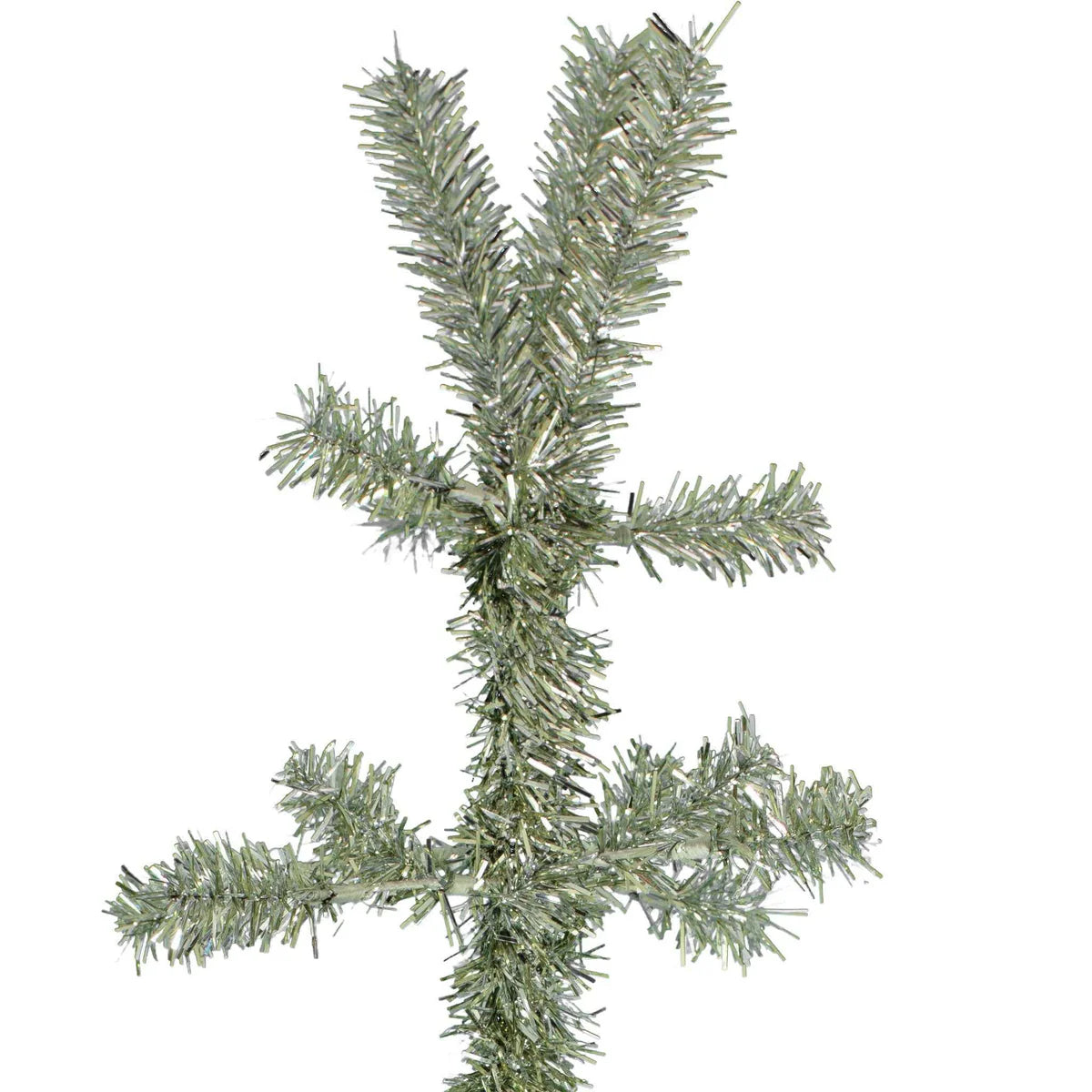 VINTAGE SILVER TINSEL TWIG TREE