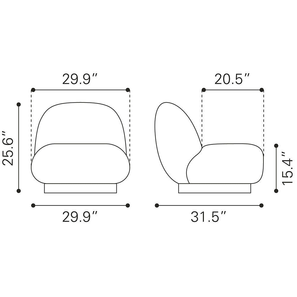 MYANMAR ACCENT CHAIR CREAM