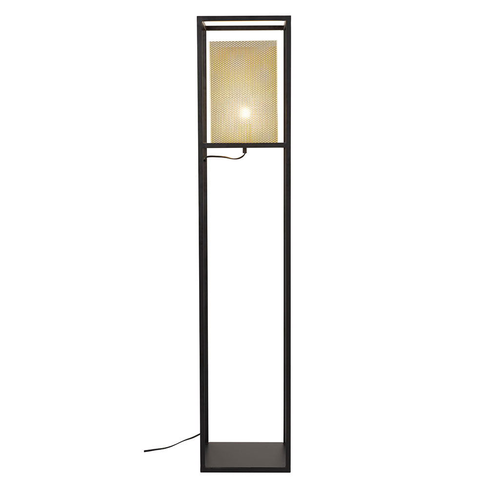 YVES FLOOR LAMP GOLD & BLACK