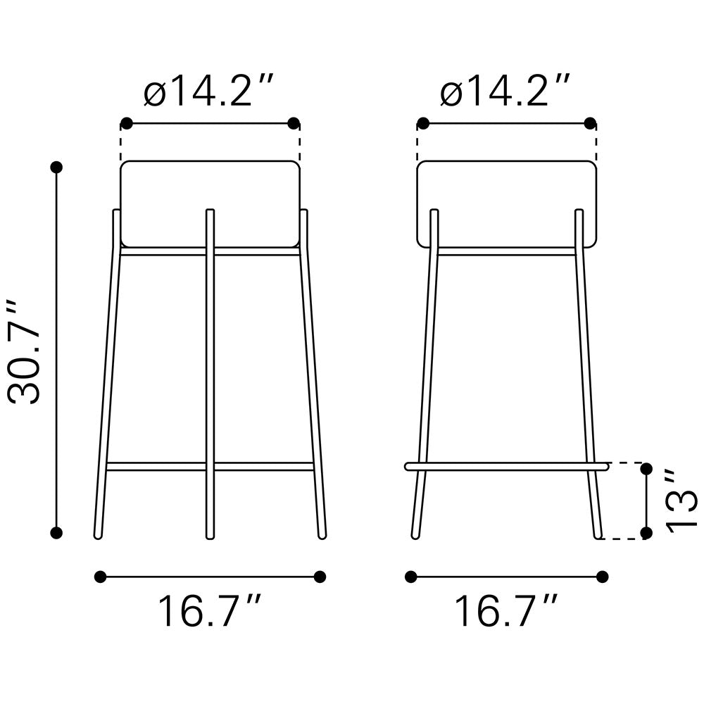 BLANCHE BARSTOOL IVORY