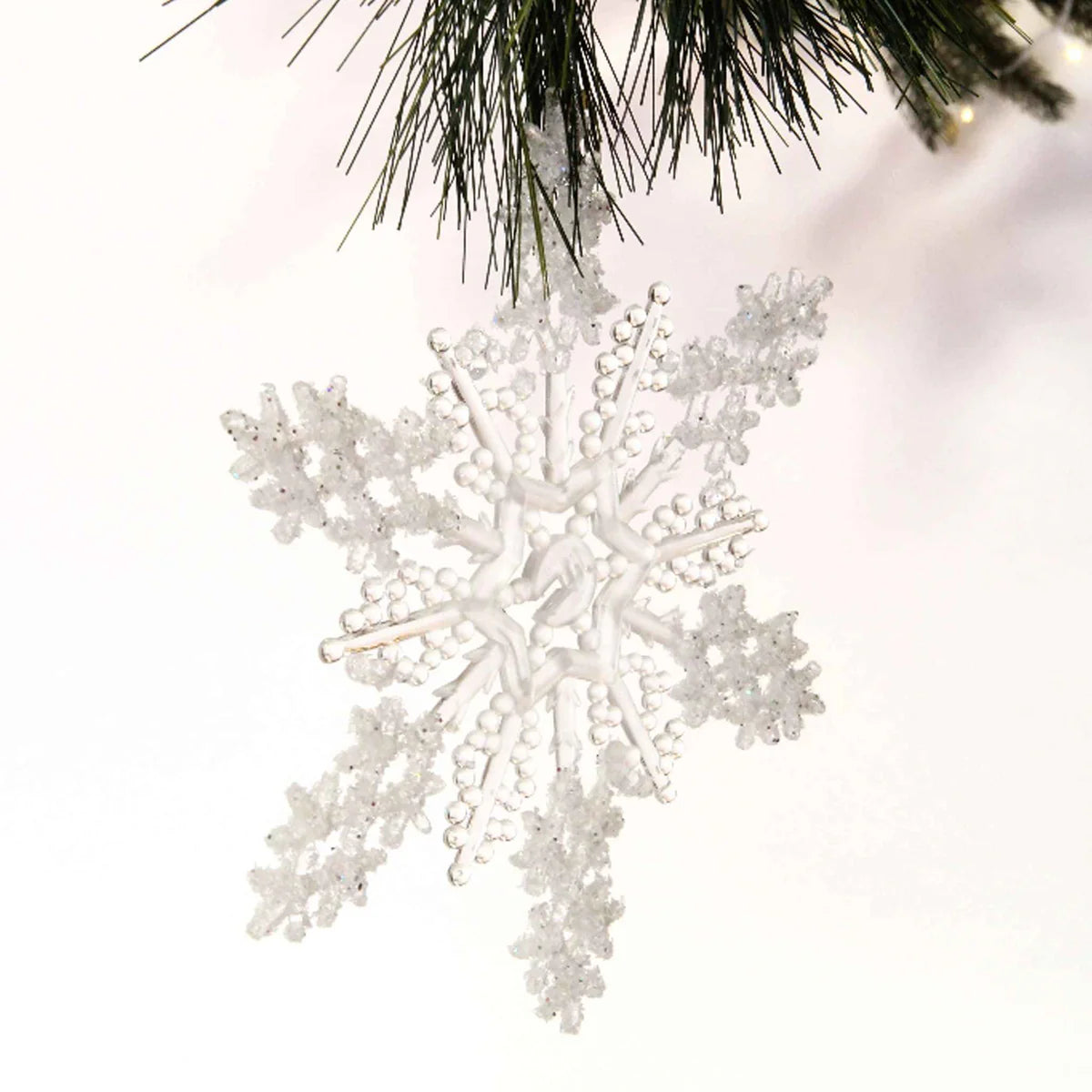 ACRYLIC GLITTER SNOWFLAKE