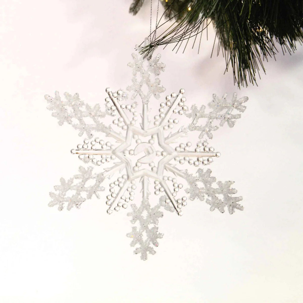ACRYLIC GLITTER SNOWFLAKE