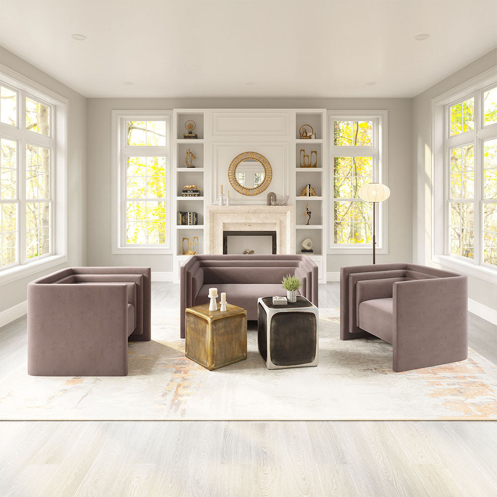 TRIPPEL LOVESEAT TAUPE