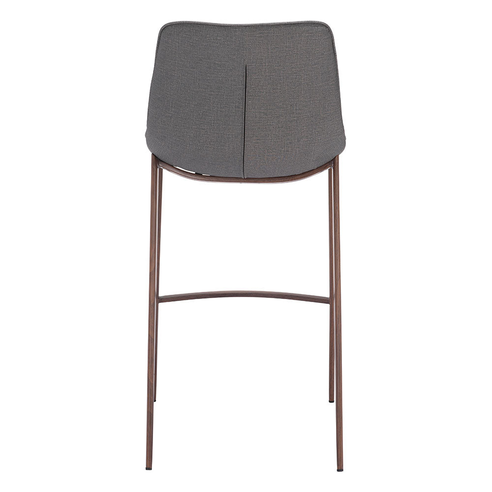 MAGNUS BARSTOOL SLATE GRAY & WALNUT