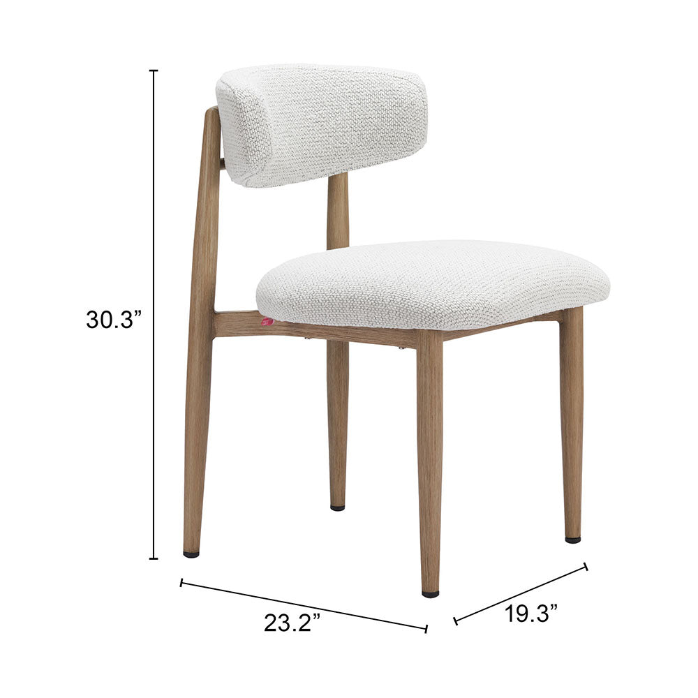 BEGE DINING CHAIR WHITE