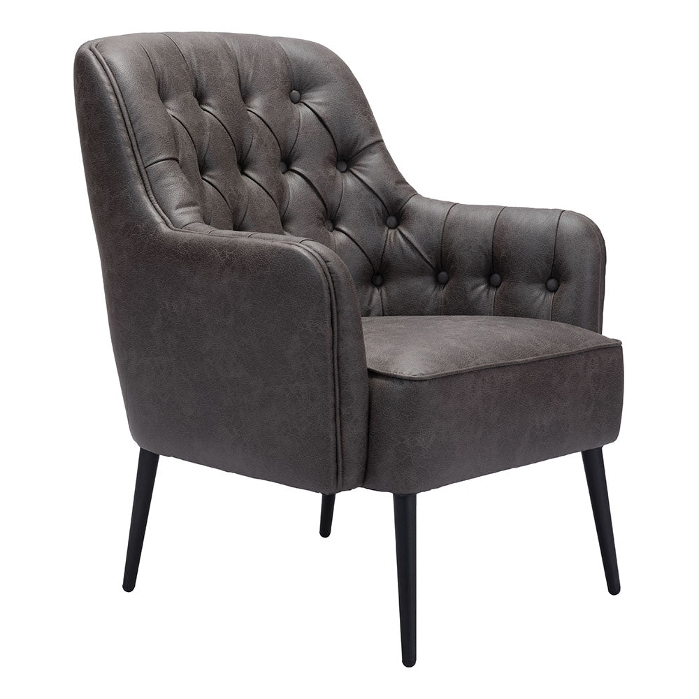 TASMANIA ACCENT CHAIR VINTAGE BLACK