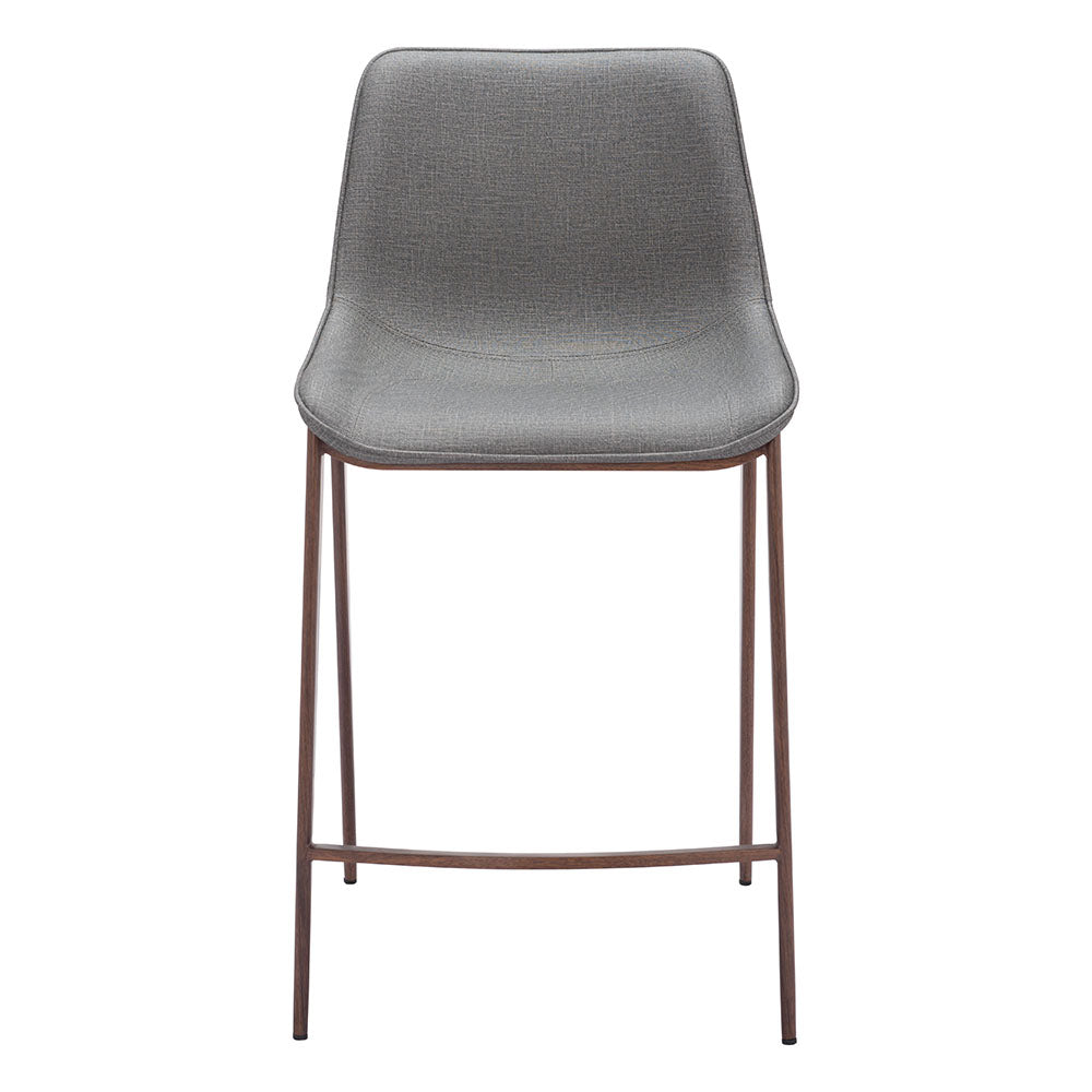 MAGNUS COUNTER STOOL SLATE GRAY & WALNUT