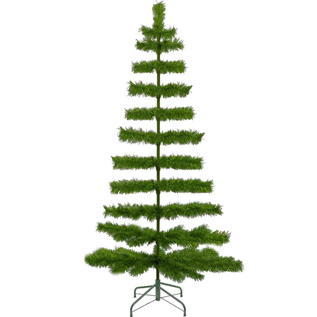 ALPINE GREEN TINSEL CHRISTMAS TREE