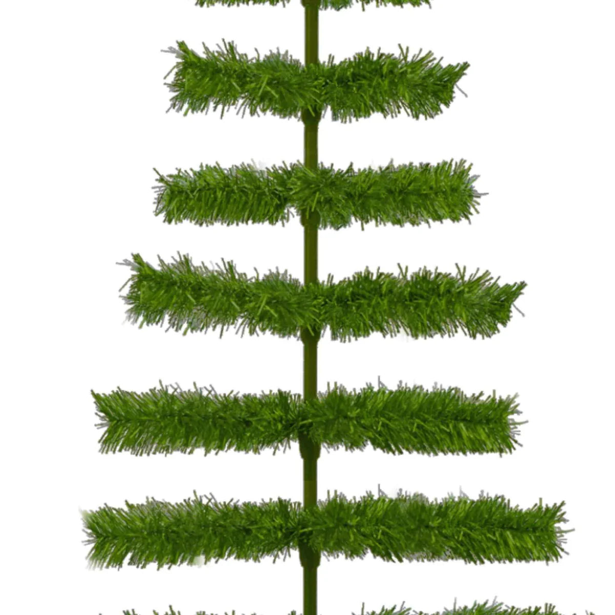 ALPINE GREEN TINSEL CHRISTMAS TREE
