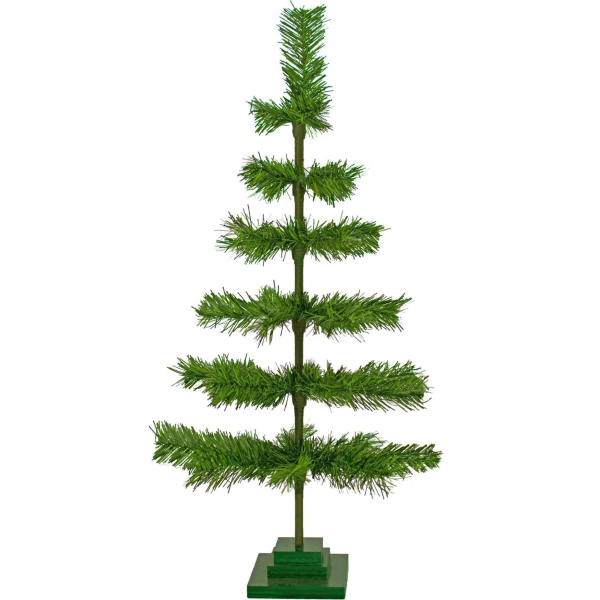 ALPINE GREEN TINSEL CHRISTMAS TREE