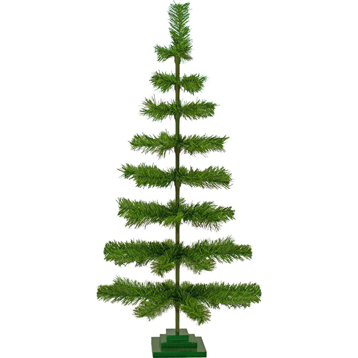 ALPINE GREEN TINSEL CHRISTMAS TREE