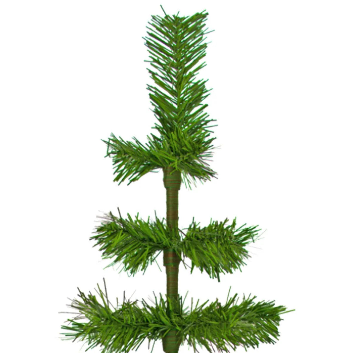 ALPINE GREEN TINSEL CHRISTMAS TREE