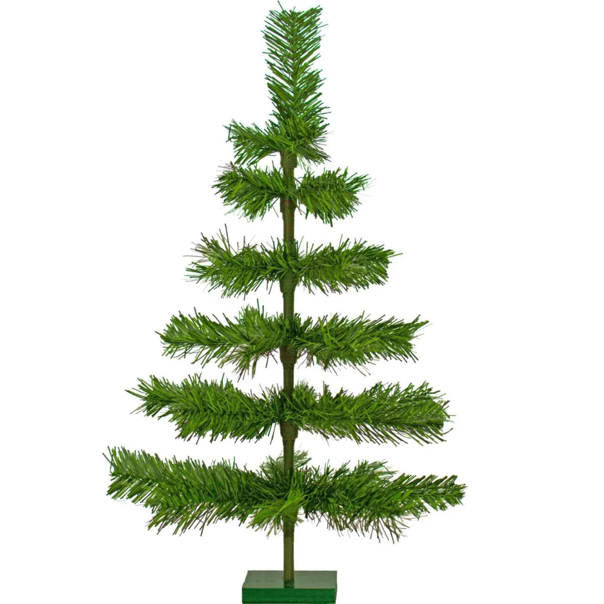 ALPINE GREEN TINSEL CHRISTMAS TREE
