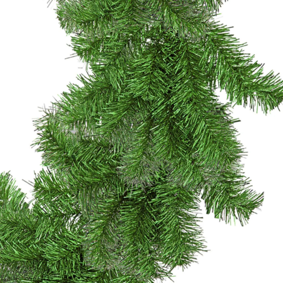 ALPINE GREEN TINSEL CHRISTMAS WREATHS