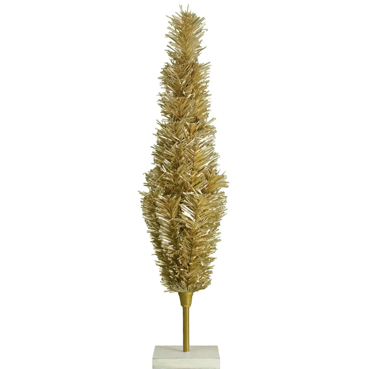ANTIQUE GOLD TINSEL CHRISTMAS TREE