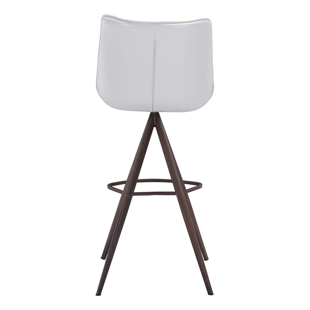 AKI BARSTOOL WHITE & WALNUT